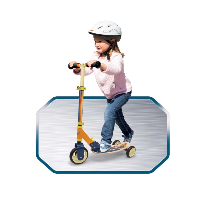 Smoby 3W Katlanabilir Ahşap Scooter - SMB-7600750119