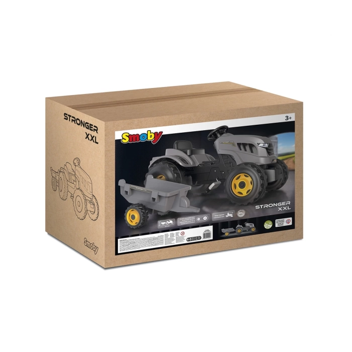 Smoby - Stronger XXL Tractor + Trailer