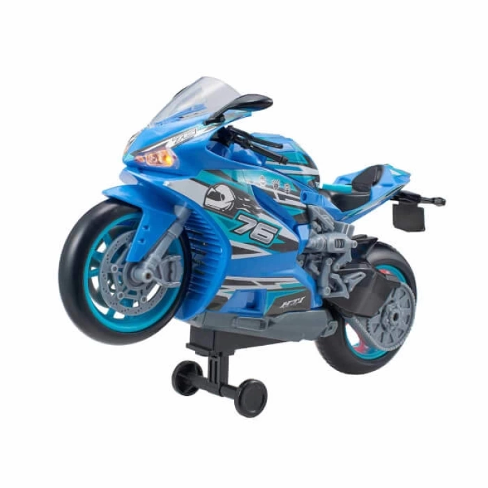 Teamsterz Street Moverz Sesli ve Işıklı Motorize Motosiklet 27 cm. - Mavi