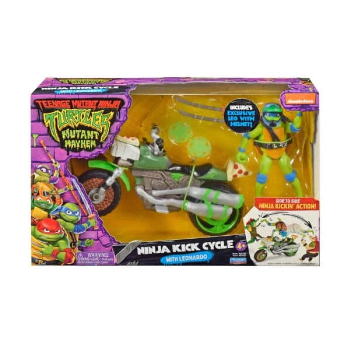 TMNT Araçlar ve Figürler TU803000 - Ninja Kick Cycle