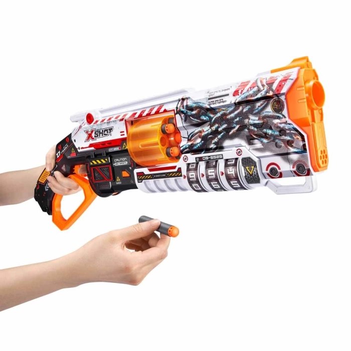 X-Shot Skins Lock Blaster 16 Mermili Sünger Dart Atan Silah 56 cm