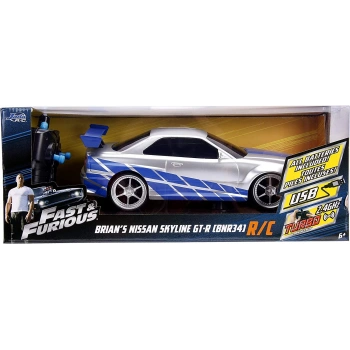 1:16  Jada Hızlı ve Öfkeli Fast & Furious RC Nissan Skyline GTR Uzaktan Kumandalı Araba 206007