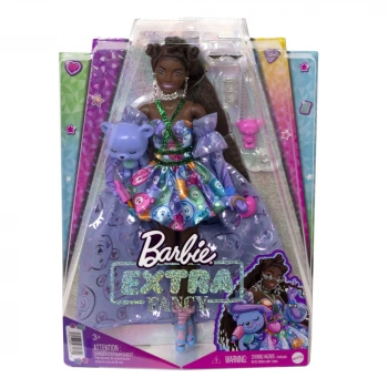 Barbie Extra Fancy Mor Kostümlü Bebek HHN1