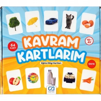 Kavram Kartlarım Eğitici Bilgi Kartları CA5175