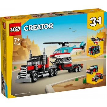 31146 LEGO® Creator Helikopterli Açık Kasa Kamyon
