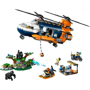 60437 LEGO® City Orman Kaşifinin Helikopteri Kamp Yerinde