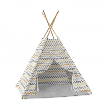 Ahşap Zigzag Oyun Çadırı MOL-077