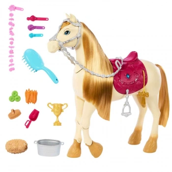 Barbie Sesli ve Işıklı Gizemleri Büyük At Kovalamacası Dans ve Gösteri Atı HXJ42