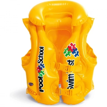 İntex Yakalı Sarı Yelek 50x47 Cm