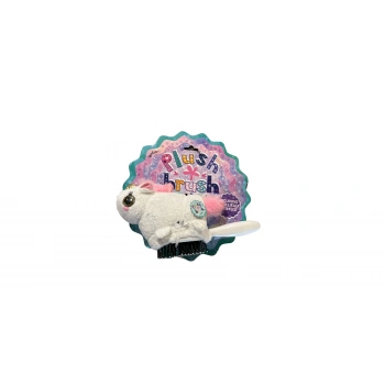 Kartela Peluş Tarak - Beyaz