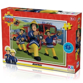 Ks Games Fireman Sam Puzzle - 100 Parça