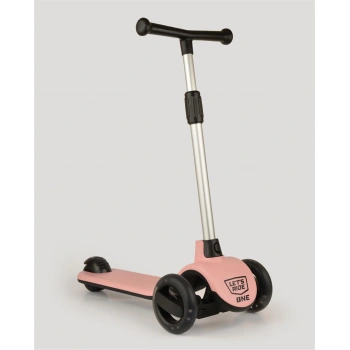 LC Lets Ride Işıklı ve 3 Tekerlekli Pembe Çocuk Scooter