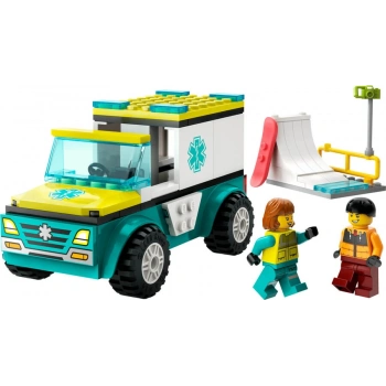 LEGO® City Acil Ambulansı ve Snowboardcu 60403