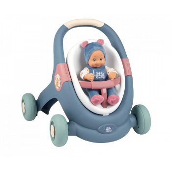 Little Smoby Baby Walker 3ü 1 Arada Yürüteç ve Bebeği