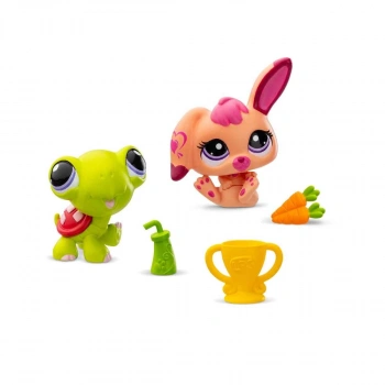 Littlest Pet Shop Minişler 2li Figür Seti S2 - Kaplumbağa ve Tavsan
