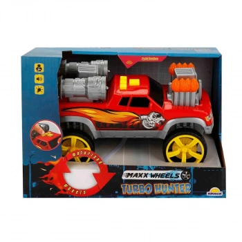 Maxx Wheels Sesli ve Işıklı Motorize Kamyonet - Kırmızı