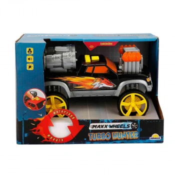 Maxx Wheels Sesli ve Işıklı Motorize Kamyonet - Siyah