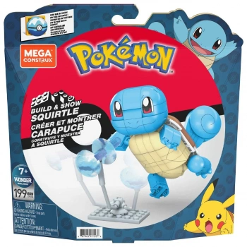 MEGA Pokemon  Squirtle  Yap ve Oyna Figürler 199 parça