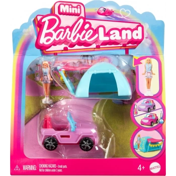 Mini BarbieLand Renk Değiştiren SUV ve Çadır Aksesuarı