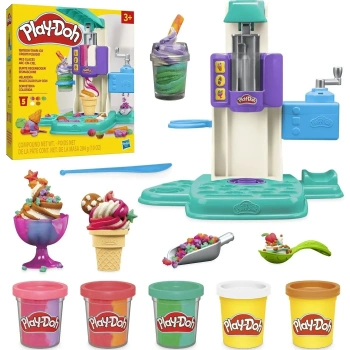 Play Doh Rainbow Swirl İce Cream Playset 4754