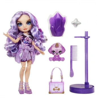 Rainbow High Parlak Slime ve Evcil Hayvan Serisi Bebeği Violet