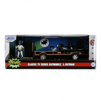 1:32 Batman Figürlü Batmobile Model Arabalar - Classic Tv Series Batmobile Batman