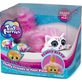 Tiny Furries Fluffy Kitties Sürpriz Peluş - Beyaz-Pembe