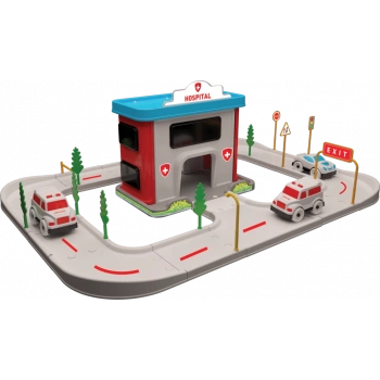 Uçar City Hastane istasyonlu Parkur (46 Parça)