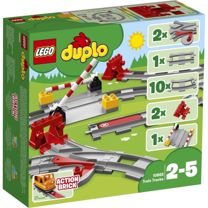 LEGO 10882 DUPLO İlçe Train Yapı Set Tracks 23 PARÇA
