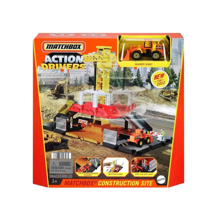 Matchbox Aksiyon Sürücüleri Inşaat Alanı Oyun Seti GVY82-HDL33