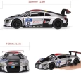 1:14 Audi R8 LMS Uzaktan Kumandalı Işıklı Araba