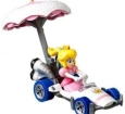 Hot Wheels Mario Kart Planörlü Araçlar GVD30 - Princess Peach