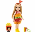 Barbie Kostümlü Chelsea ve Hayvancığı Oyun Setleri Hamburger Elbiseli - GHV69