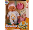 Bebelou Yemek Zamanı Sesli Bebek Seti 35 cm. - Pembe