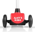 LC Lets Ride Işıklı ve 3 Tekerlekli Kırmızı Çocuk Scooter