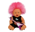 Punk Nil Bebek 23 cm. 20050 - Pembe Kirpi Saç Gülen Yüz