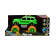 1:18 Uzaktan Kumandalı Neon Jumbo Weels USB Şarjlı Araba 26 cm. - Yeşil Jeep