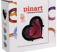 Pinart 3D Kalp Gökkuşağı Renkli Çivili Tablo 14 cm