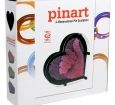 Pinart 3D Kalp Gökkuşağı Renkli Çivili Tablo 21 cm