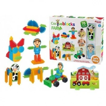 Dede Kaktüs Blok Çiftlik (75 Parça)