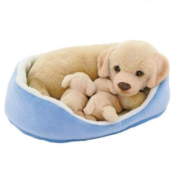 Sepette Yavrulu Labrador Peluş