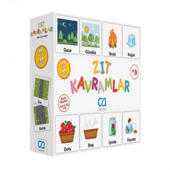 Eğitici Oyun Kartları - Zıt Kavramlar