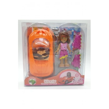 Kızılkaya Oyuncak Paten Ve Arabalı Kız-Turuncu