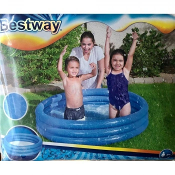 Bestway Çocuk Havuzu 3 Bölmeli Mavi 122x25 cm.