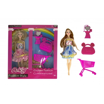 Anlily Bebeğim Alışveriş Zamanı Oyuncak Bebek