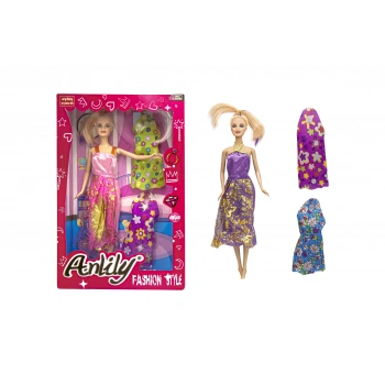 Anlily Yedek Elbiseli Bebek 02252