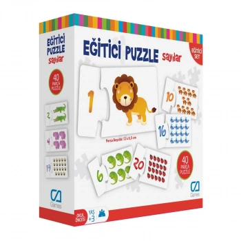 Eğitici Puzzle Sayılar - 40 Parça