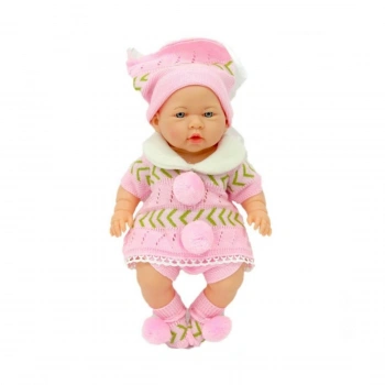 Azra Newborn Pembe Yeşil Triko Elbıseli