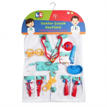 LC Doktor Seti ve Çocuk Kostümü - Kırmızı
