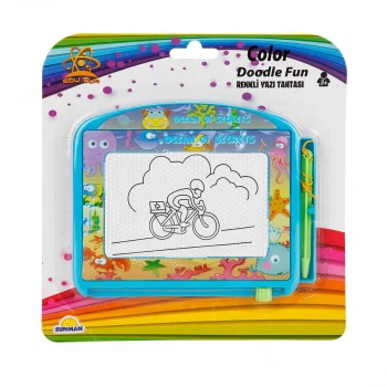 Doodle Renkli Yazı Tahtası - Mavi